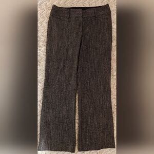 Loft Julie Trouser Dark Grey Women's Size 8 Wide Leg Curvy EUC